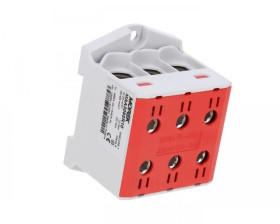 Złączka OTL95-3 kolor czerwony 3xAl/Cu 6-95mm2 1000V AC / 1500V DC Zacisk uniwersalny MAA3095R10