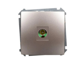 Simon Basic Gniazdo antenowe pojedyncze końcowe satynowe BMAK3.01/29