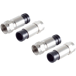 Shiverpeaks BS15-300114 F Connector 7mm Coaxial Cable 2 pieces Compression