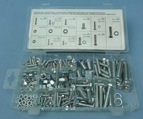 ZESTAW ŚRUBEK I NAKĘTEK 240szt