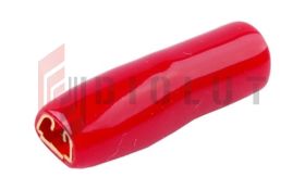 ZKF-2.5mm2-2.8 R Konekt. żeński złocony, czerw. osłona