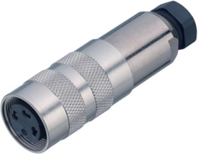 Jack, 2 pole, solder connection, screw locking, straight, 99 5102 09 02