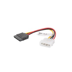 Kabel zasilający wewnętrzny Molex(M) - SATA(F) 15cm - Lanberg CA-HDSA-10CU-0015
