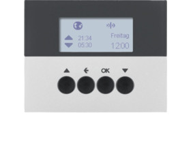 BERKER K.5 KNX RF quicklink Wyłącznik żaluzjowy czasowy aluminium lak 85745177 HAGER