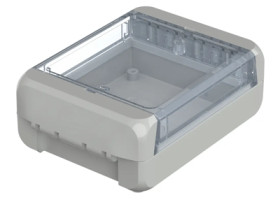 PC enclosure, (L x W x H) 113 x 80 x 40 mm, light gray (RAL 7035), IP66, 96022145