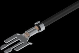 Connection cable, 200 mm, SKEDD straight to 3 mm stripped straight, 0.75 mm², 49111030015