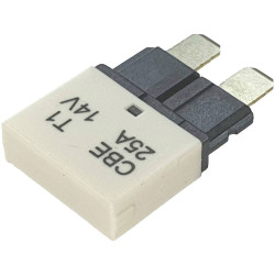 Hansor CBE1-2514 Standard mini blade-type fuse circuit breaker 25A White