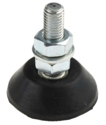 Mocowanie antywibracyjne, M10, Ø 46mm, H 15mm, 25-200, materiał: Guma naturalna 55 Shore A, RS PRO