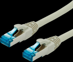 21990864 Patch cable Cat.6a S/FTP PIMF gray 0.3m