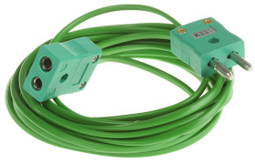 Kabel termopary/przewód przedłużający K dł. 5m 7/0,2mm -10 → +105 °C PVC 2-żyłowy Nieekranowany