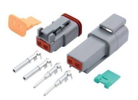 ZLACZE DEUTSCH KPL. WTYK+GNIAZDO 2 PIN