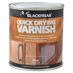 Blackfriar BF0270001E1 Quick Drying Duratough Interior Varnish Clear Gloss 500ml