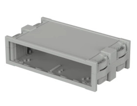 ABS enclosure kit, (L x W x H) 240.675 x 136.9 x 65.2 mm, light gray (RAL 7035), IP40, 68514090.MT1