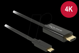 85260 USB C plug to HDMI plug, DP Alt mode, 3 m.