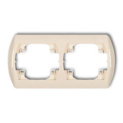 TREND Ramka pozioma podwójna beżowy 1RH-2