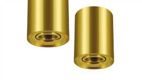 Lampa Sufitowa Plafon Natynkowy Nowoczesny Hary C Złoty Gu10 04238 Struhm