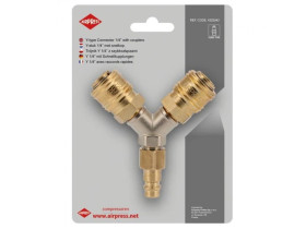 TRÓJNIK TYP Y 1/4 Z SZYBKOZŁĄCZAMI I WTYKIEM EURO