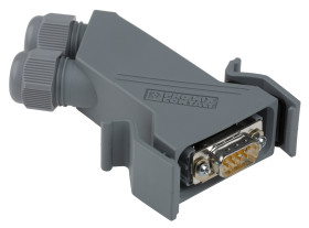 Złącze D-Sub 9-pinowe 45°
