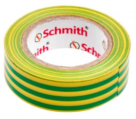Taśma izolacyjna zielono-żółta mocna 10m samogasnąca - Schmith