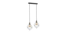Lampa Wisząca Loftowa 2Xe27 Ruben Gold