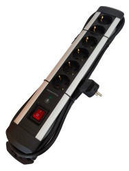 Przedłużacz 3m 6 gniazda Przedłużacz typ Typ F - niemieckie Schuko Schuko CEE 7 16A 250 V