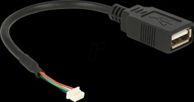 84834 USB 1.25mm 4pin &gt; 1x USB A-fem. 15cm