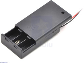 Pololu 3-AAA Battery Holder, Enclosed with Switch