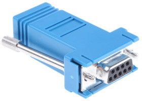 Adapter D-sub z typu D-Sub z 9 stykami na rodzaj Żeński z rodzaju Żeński na typ RJ45