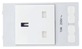 Złącze sieciowe Gniazdo Montaż na panelu brytyjska 2P+E Typ G, brytyjskie BS1363 13A