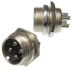 Gniazdo męskie NC515(4-M) 6A 125V