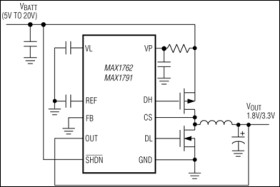 High-Efficiency, 10-Pin µMAX, Step-Down Controllers for Notebooks