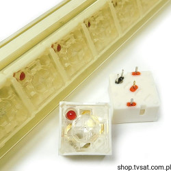 3.14.100.041 Switch N.O. 35V 0.25A LED Red Ag THT RAFI