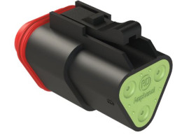 Złącze kabla 3-pinowe Amphenol Industrial 2-rzędowe Żeński 13A AT Połączenie zagniatane Złącze samochodowe