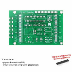 Termometr -55°C do +125°C, 8-kanałowy z alarmem - PCB i mikroprocesor do projektu AVT 5489