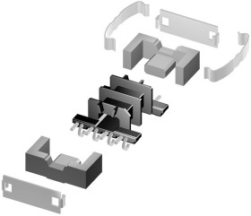 Rdzeń ferrytowy, N87, 780nH, 15 x 4.85 x 7.5mm, EFD 15/8/5