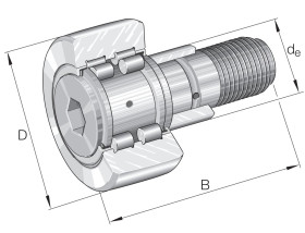 Rolka prowadząca, Typ jarzma, śr: 52mm, dł: 66mm