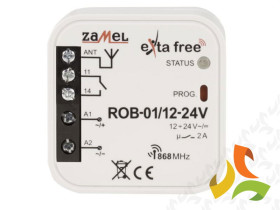 Radiowy odbiornik bramowy TYP: ROB-01/12-24V ZAMEL