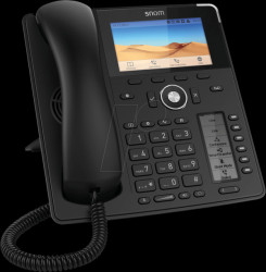 4349 IP desk phone, with cord, black