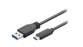 Tcab-255 Kabel Usb 3.0 Usb A Wtyk, Usb C Wtyk 2M Czarny