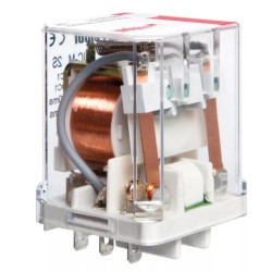 Przekaźnik (DC), Cewka: 220VDC, Materiał styków: AgSnO2. 2 styki zwierne (2xNO). LED RUC-M-3052-26-W220-L 863979