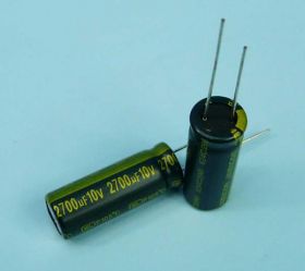 2700uF/10V 100SZT 10x28 105° JAM ELKO