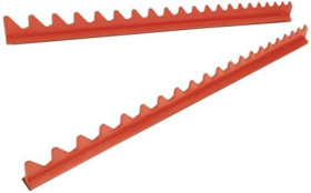 Wieszak na klucze płaskie, w zestawie: Zęby rekina, Plastik, szer.: 385mm