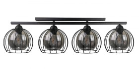 Lampa sufitowa nowoczesna 4xE27 STIGMA BLACK