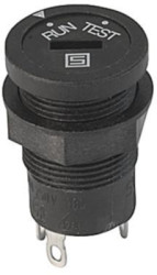 Voltage selector switch, 2 stage, On-On, 6.3 A, 250 V, 0033.4503