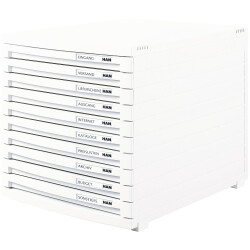 HAN 1510-12 CONTUR Desk drawer box White A4, B4, C4 No. of drawers: 10