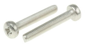 Śruby maszynowe M3 łeb z łbem walcowym soczewkowym Stal nierdzewna długość 20.0mm skok 0.50mm