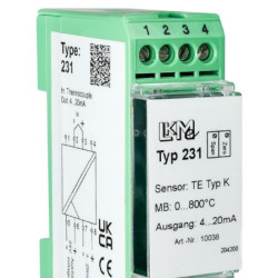 Przetwornik temperatury wy: Typ K we: 4 → 20 mA 10 → 35 V prądu stałego