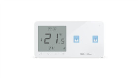 Sinum Wzr-02M P Regulator Pokojowy + Włącznik Rolet Prawy Kolor Biały