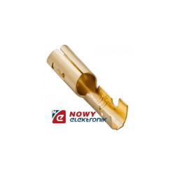Konektor okr.4mm Ż nieizol. żeński przew.