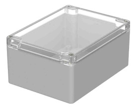 Obudowa ogólnego użytku Poliwęglan szerokość zew. 120 mm długość zew. 160 mm wys. zew. 75 mm Bopla IP66